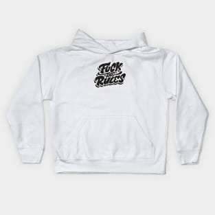 break the rules Kids Hoodie